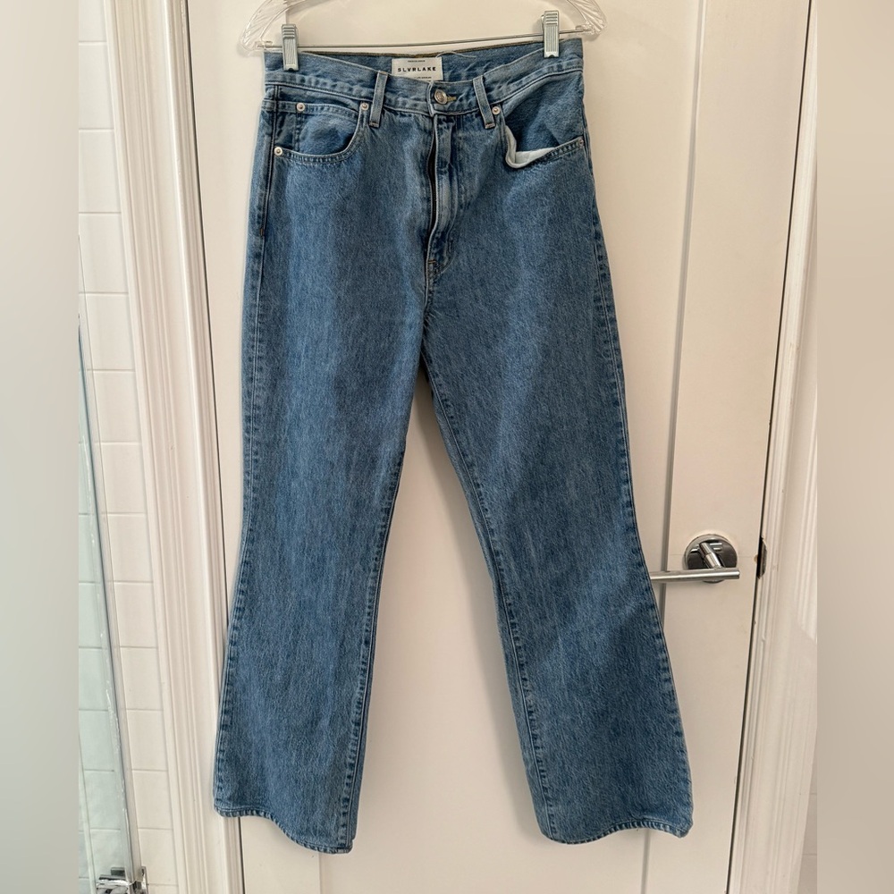 SLVRLAKE Classic Blue Straight Leg Jeans